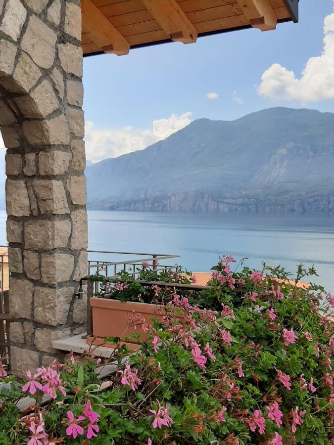 Bmp Apartment Deluxe 1 Jacuzzi Riscaldata Privata Vista Lago Di Garda Brenzone sul Garda Kültér fotó